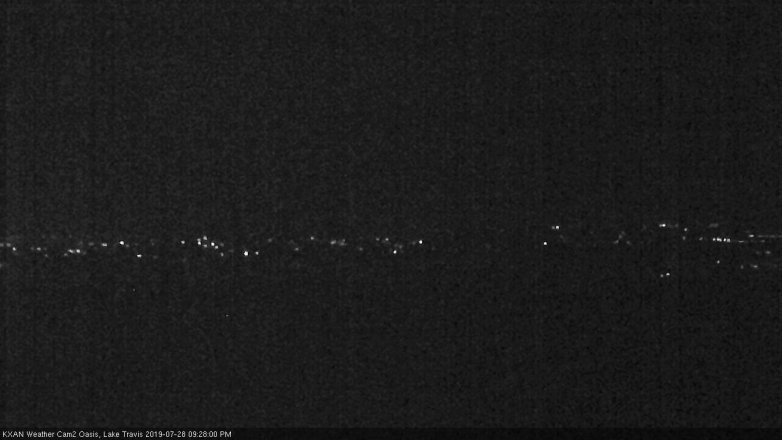 Lake Travis webcam, July 28, 2019 8:30 PM CT