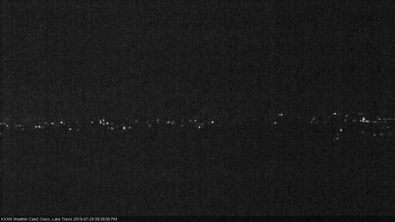 Lake Travis webcam, July 28, 2019 8:40 PM CT