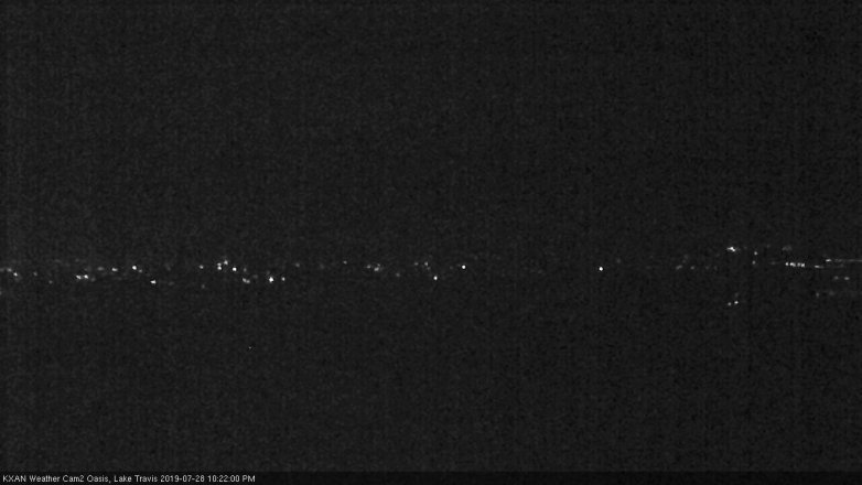 Lake Travis webcam, July 28, 2019 9:25 PM CT