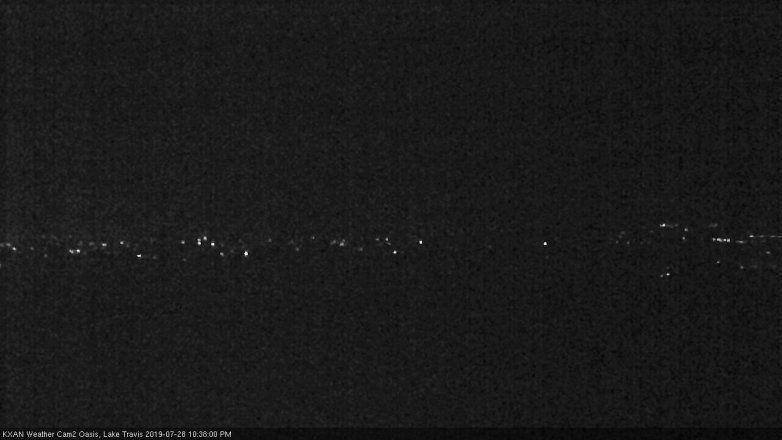Lake Travis webcam, July 28, 2019 9:40 PM CT