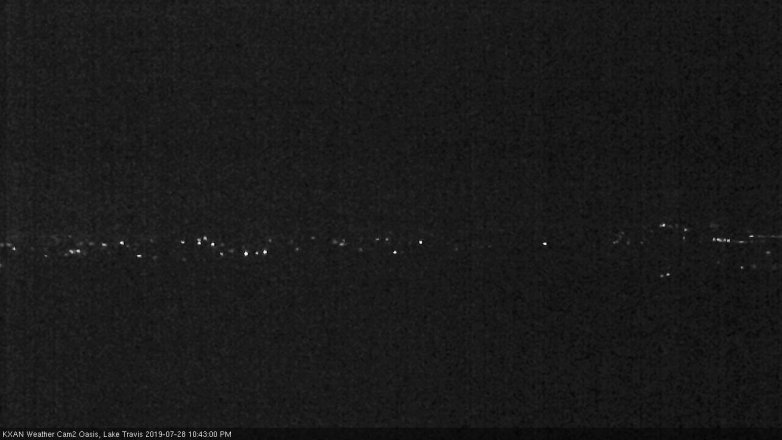 Lake Travis webcam, July 28, 2019 9:45 PM CT