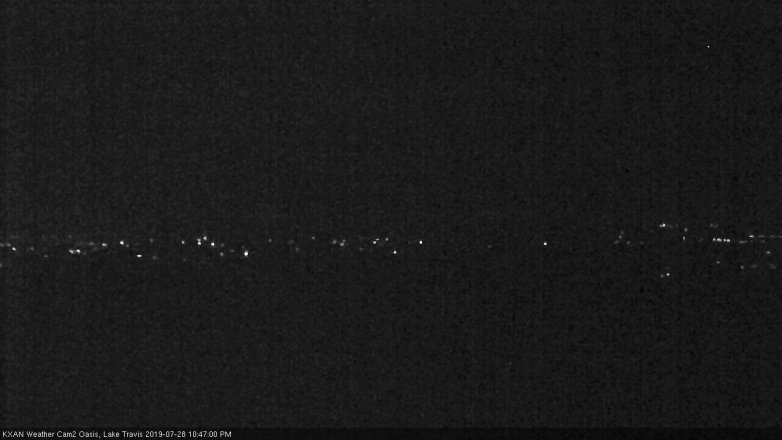 Lake Travis webcam, July 28, 2019 9:50 PM CT