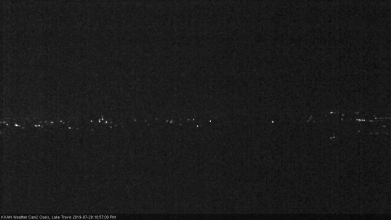 Lake Travis webcam, July 28, 2019 10:00 PM CT