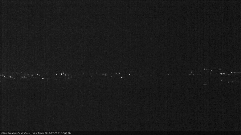 Lake Travis webcam, July 28, 2019 10:15 PM CT