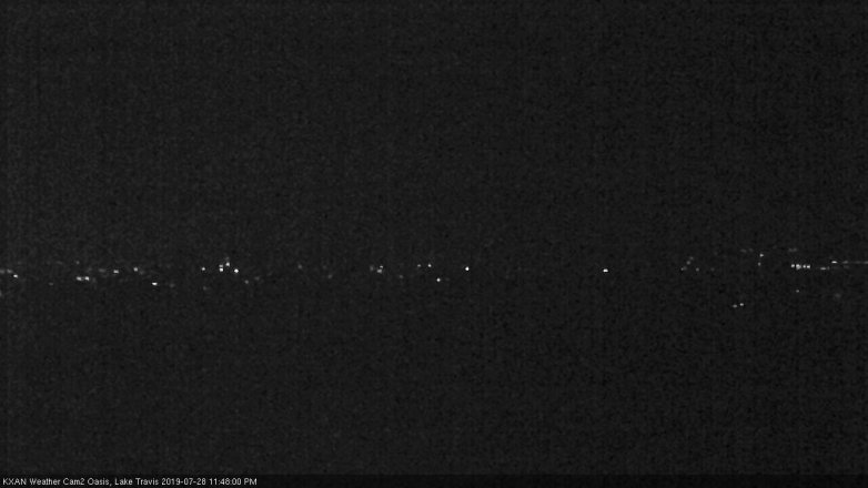 Lake Travis webcam, July 28, 2019 10:50 PM CT