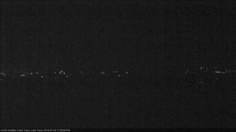 Lake Travis webcam, July 28, 2019 11:00 PM CT