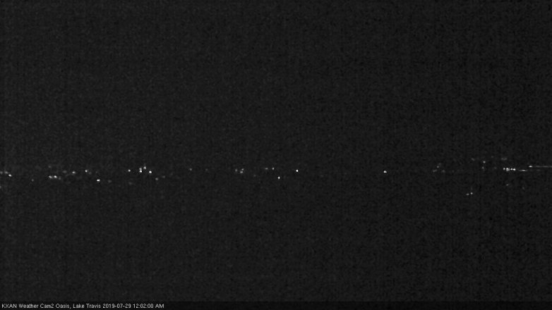 Lake Travis webcam, July 28, 2019 11:05 PM CT