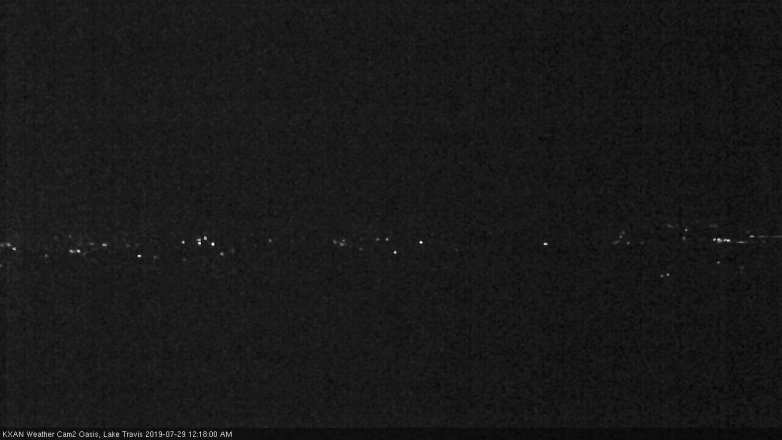 Lake Travis webcam, July 28, 2019 11:20 PM CT