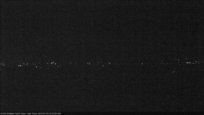 Lake Travis webcam, July 28, 2019 11:25 PM CT