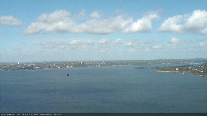 Lake Travis webcam, July 29, 2019 9:15 AM CT