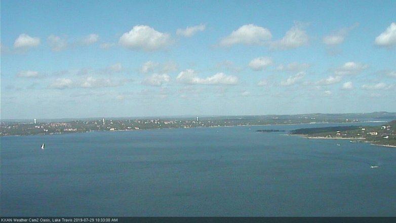 Lake Travis webcam, July 29, 2019 9:35 AM CT