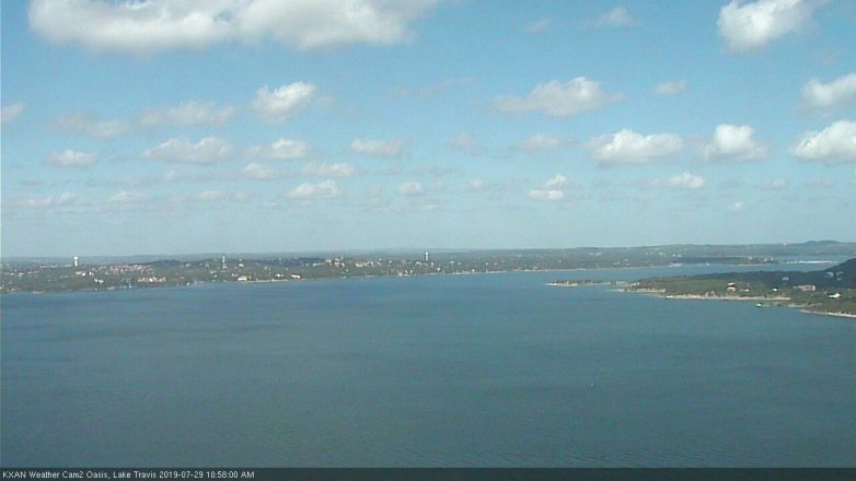 Lake Travis webcam, July 29, 2019 10:00 AM CT