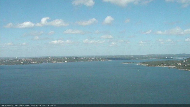 Lake Travis webcam, July 29, 2019 10:05 AM CT