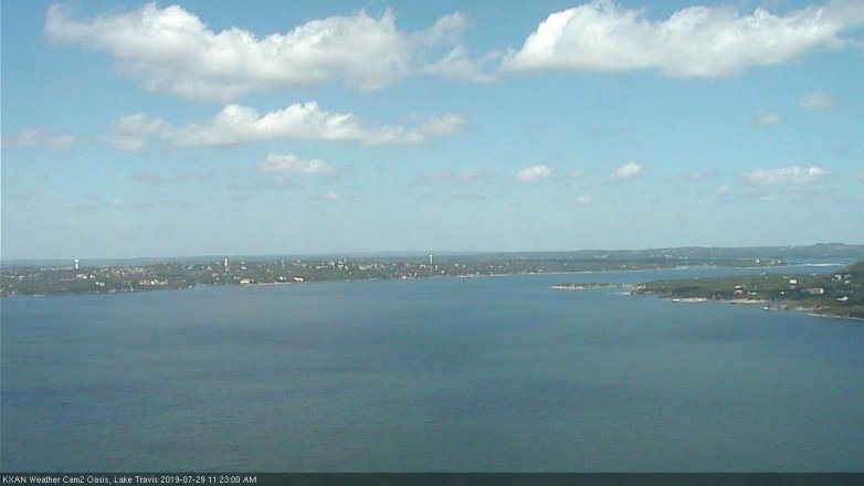 Lake Travis webcam, July 29, 2019 10:25 AM CT