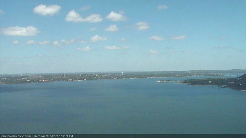 Lake Travis webcam, July 29, 2019 11:05 AM CT