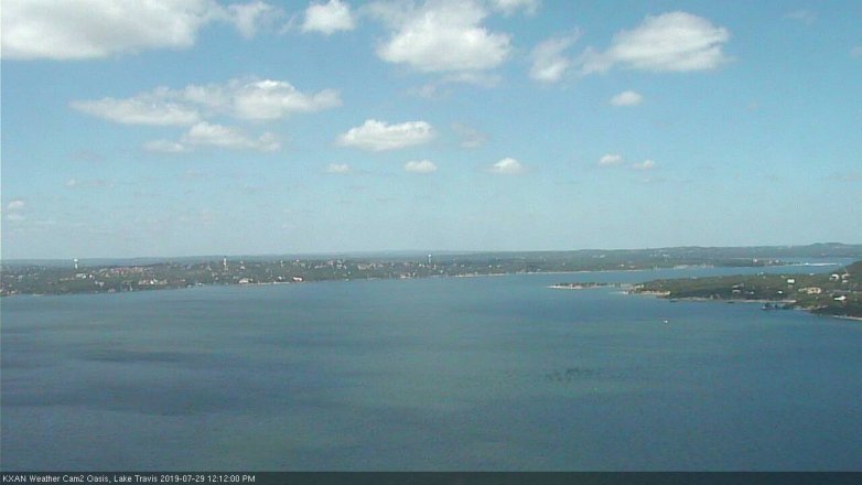 Lake Travis webcam, July 29, 2019 11:15 AM CT