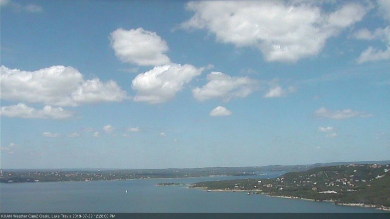 Lake Travis webcam, July 29, 2019 11:30 AM CT
