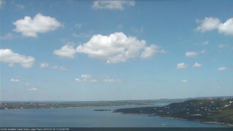 Lake Travis webcam, July 29, 2019 11:35 AM CT