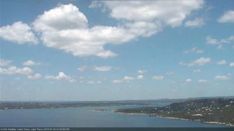 Lake Travis webcam, July 29, 2019 12:05 PM CT