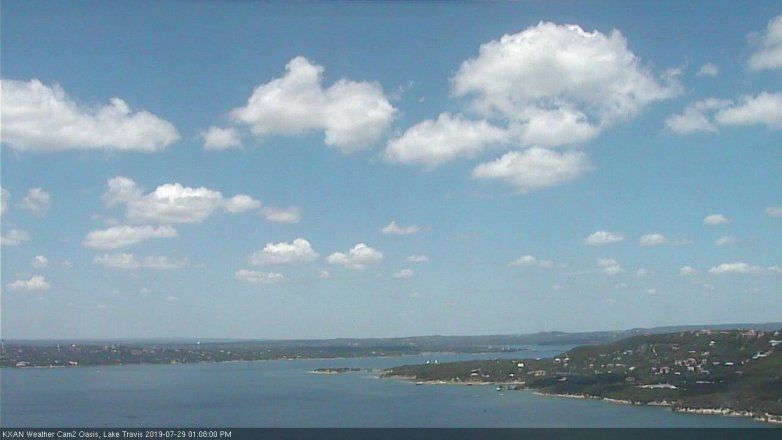 Lake Travis webcam, July 29, 2019 12:10 PM CT