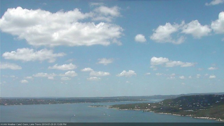 Lake Travis webcam, July 29, 2019 12:15 PM CT
