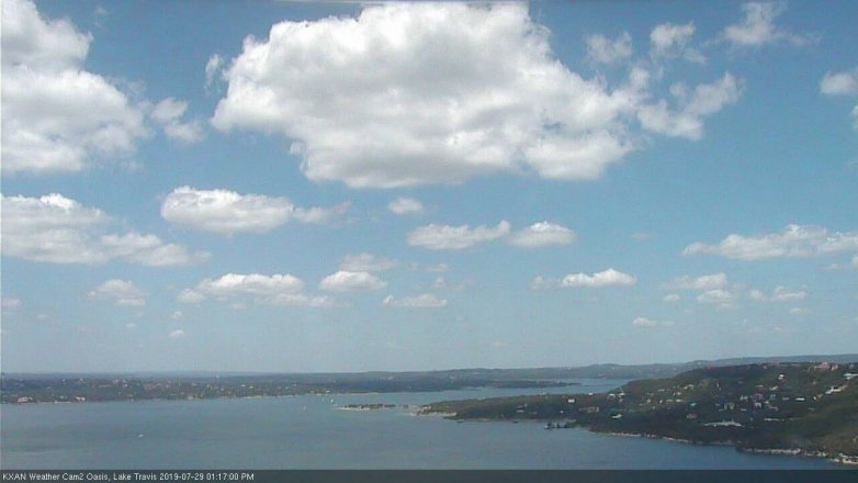 Lake Travis webcam, July 29, 2019 12:20 PM CT