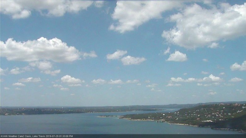 Lake Travis webcam, July 29, 2019 12:35 PM CT