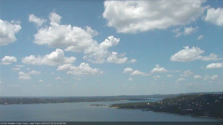 Lake Travis webcam, July 29, 2019 1:05 PM CT