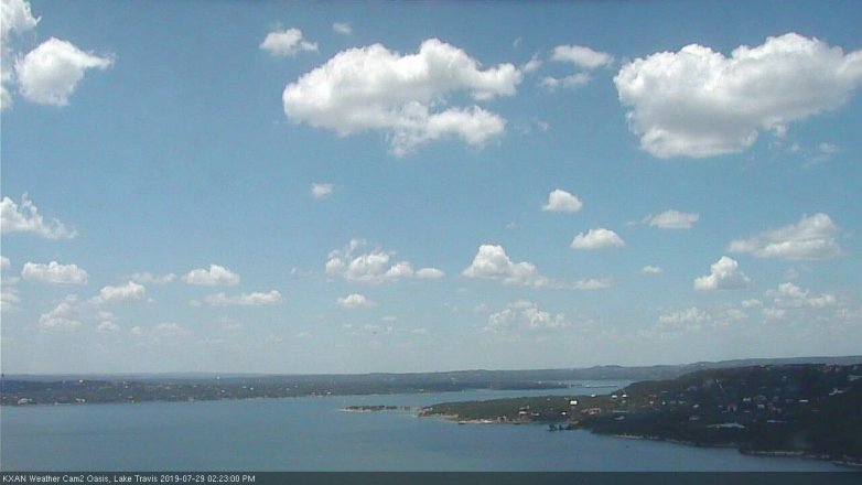 Lake Travis webcam, July 29, 2019 1:25 PM CT