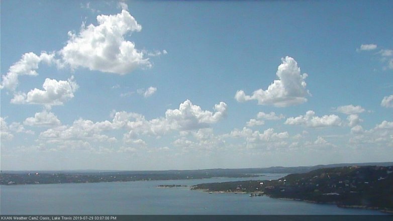 Lake Travis webcam, July 29, 2019 2:10 PM CT