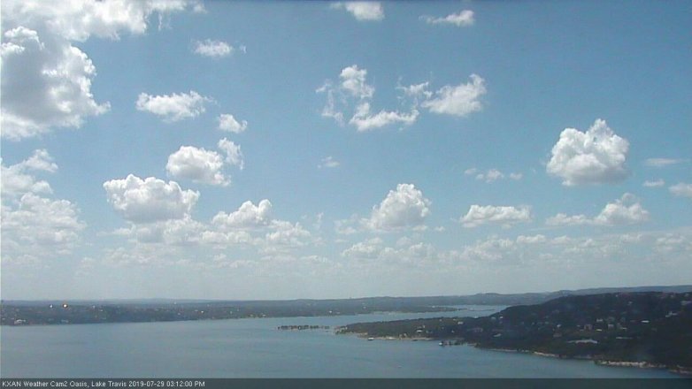 Lake Travis webcam, July 29, 2019 2:15 PM CT
