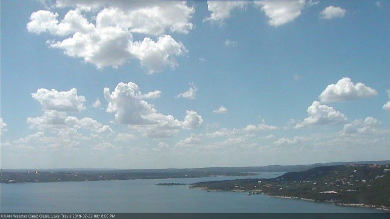 Lake Travis webcam, July 29, 2019 2:20 PM CT