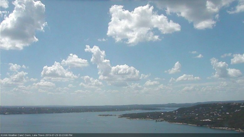Lake Travis webcam, July 29, 2019 2:25 PM CT