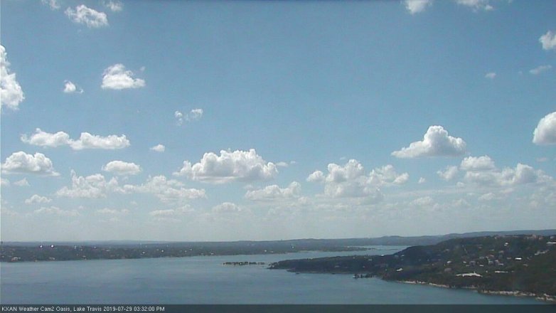Lake Travis webcam, July 29, 2019 2:35 PM CT