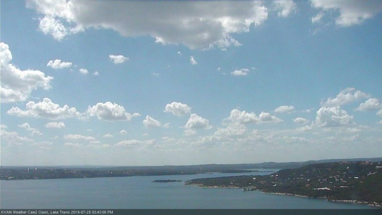Lake Travis webcam, July 29, 2019 2:45 PM CT
