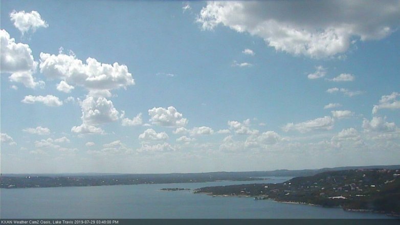 Lake Travis webcam, July 29, 2019 2:50 PM CT