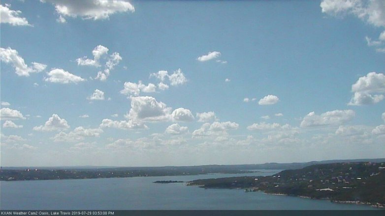 Lake Travis webcam, July 29, 2019 2:55 PM CT