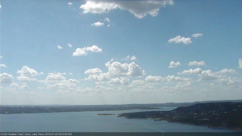 Lake Travis webcam, July 29, 2019 3:00 PM CT