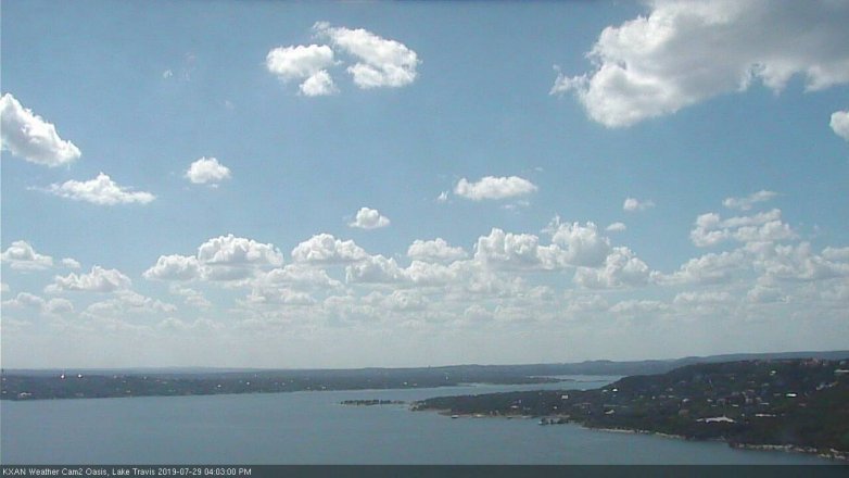 Lake Travis webcam, July 29, 2019 3:05 PM CT