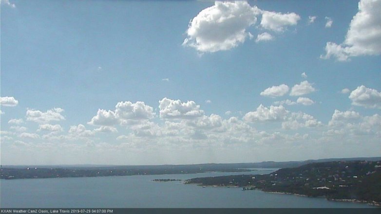 Lake Travis webcam, July 29, 2019 3:10 PM CT
