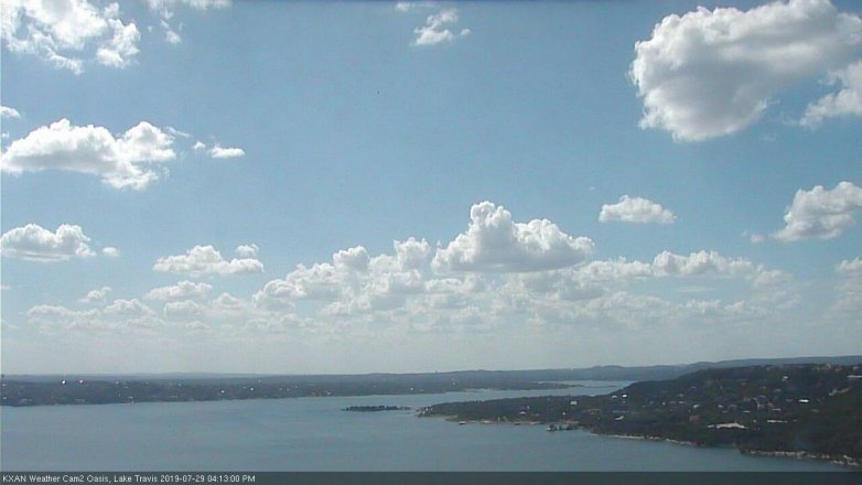 Lake Travis webcam, July 29, 2019 3:15 PM CT