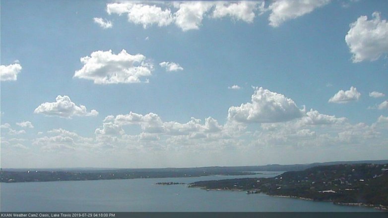 Lake Travis webcam, July 29, 2019 3:20 PM CT
