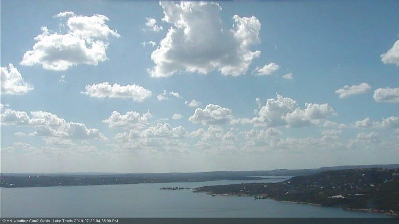 Lake Travis webcam, July 29, 2019 3:40 PM CT