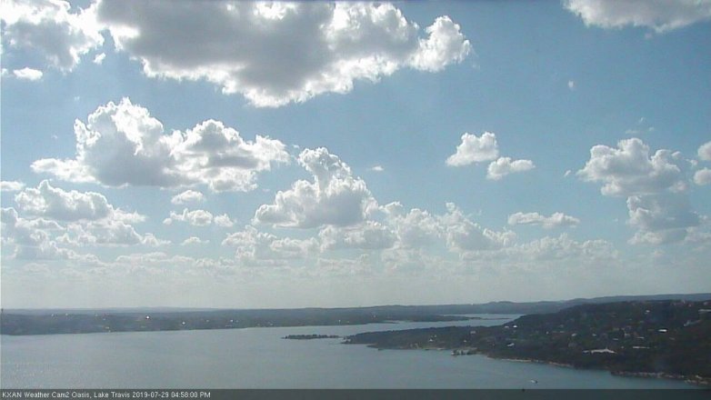 Lake Travis webcam, July 29, 2019 4:00 PM CT