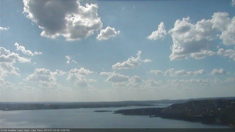 Lake Travis webcam, July 29, 2019 4:15 PM CT