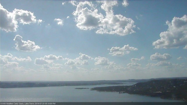 Lake Travis webcam, July 29, 2019 4:20 PM CT
