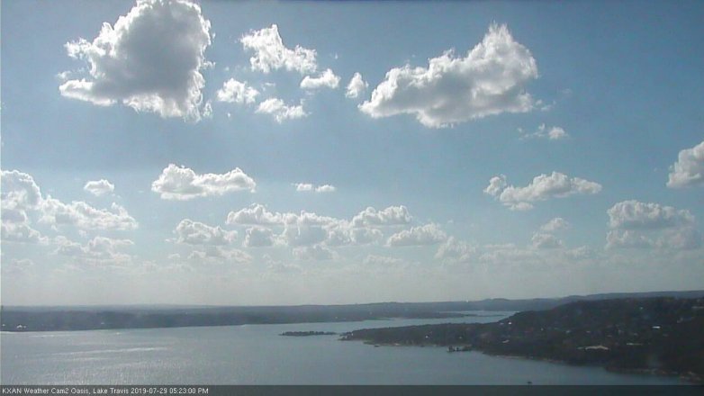 Lake Travis webcam, July 29, 2019 4:25 PM CT