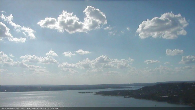 Lake Travis webcam, July 29, 2019 4:30 PM CT