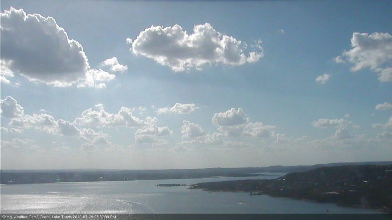 Lake Travis webcam, July 29, 2019 4:35 PM CT
