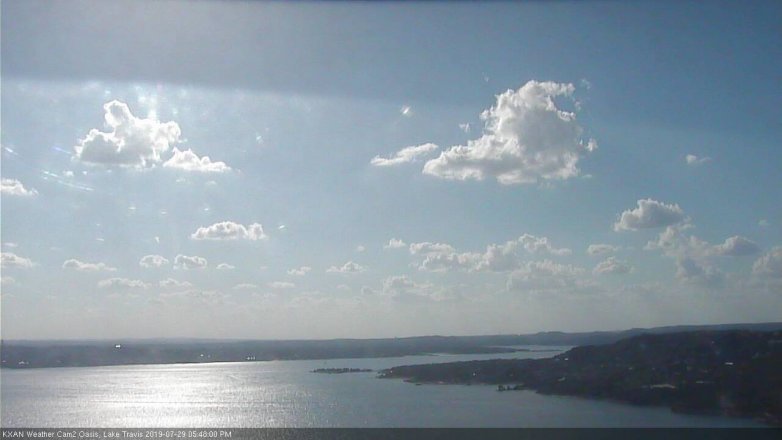 Lake Travis webcam, July 29, 2019 4:50 PM CT